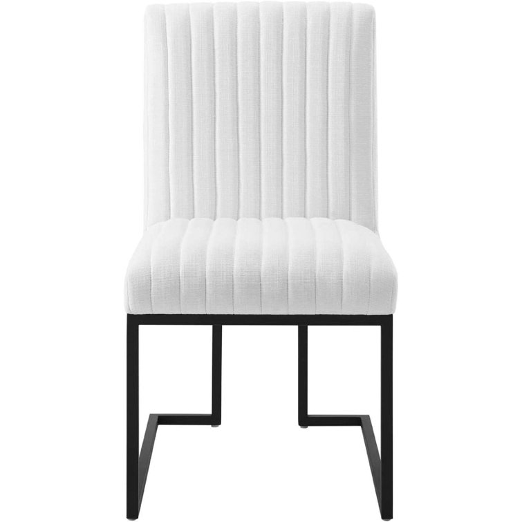 Latitude Run® Fabric Parsons Chair in White Wayfair